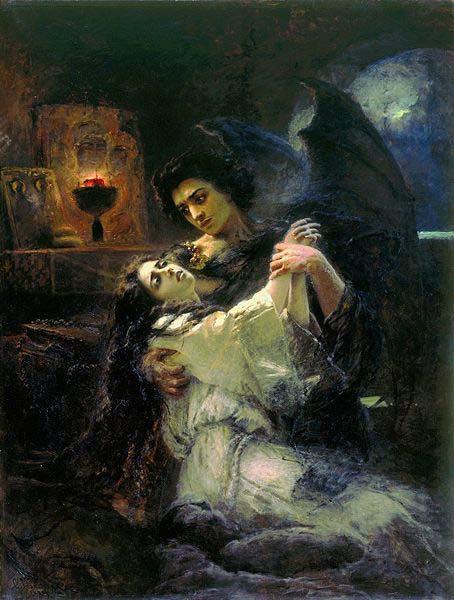 Konstantin Makovsky Tamara and Demon oil painting picture